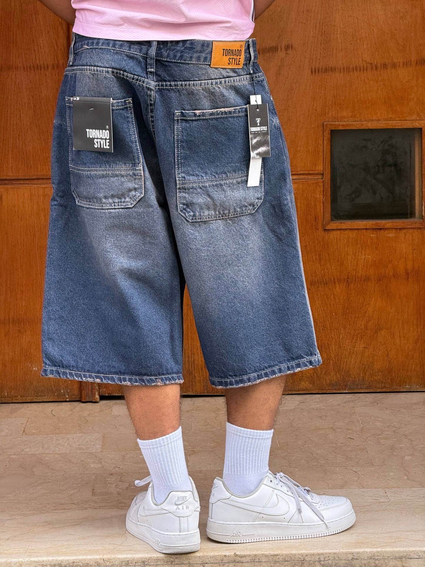 BAGGY JORTS TORNADO STYLE (DIRTY ROSE)