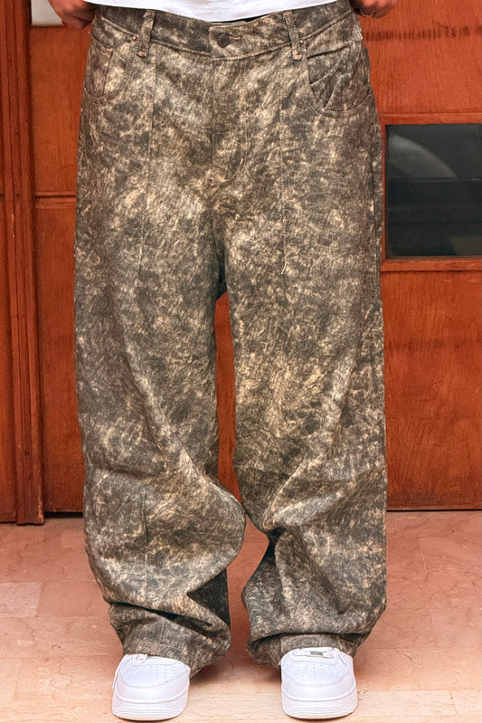 BAGGY JEANS IMPRIME GREEN