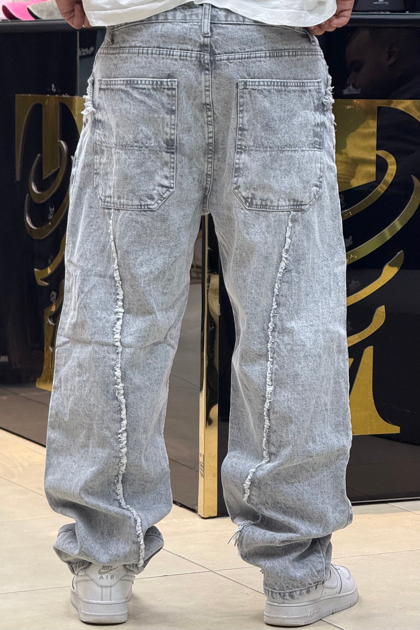 BAGGY JEANS STORM GRIS