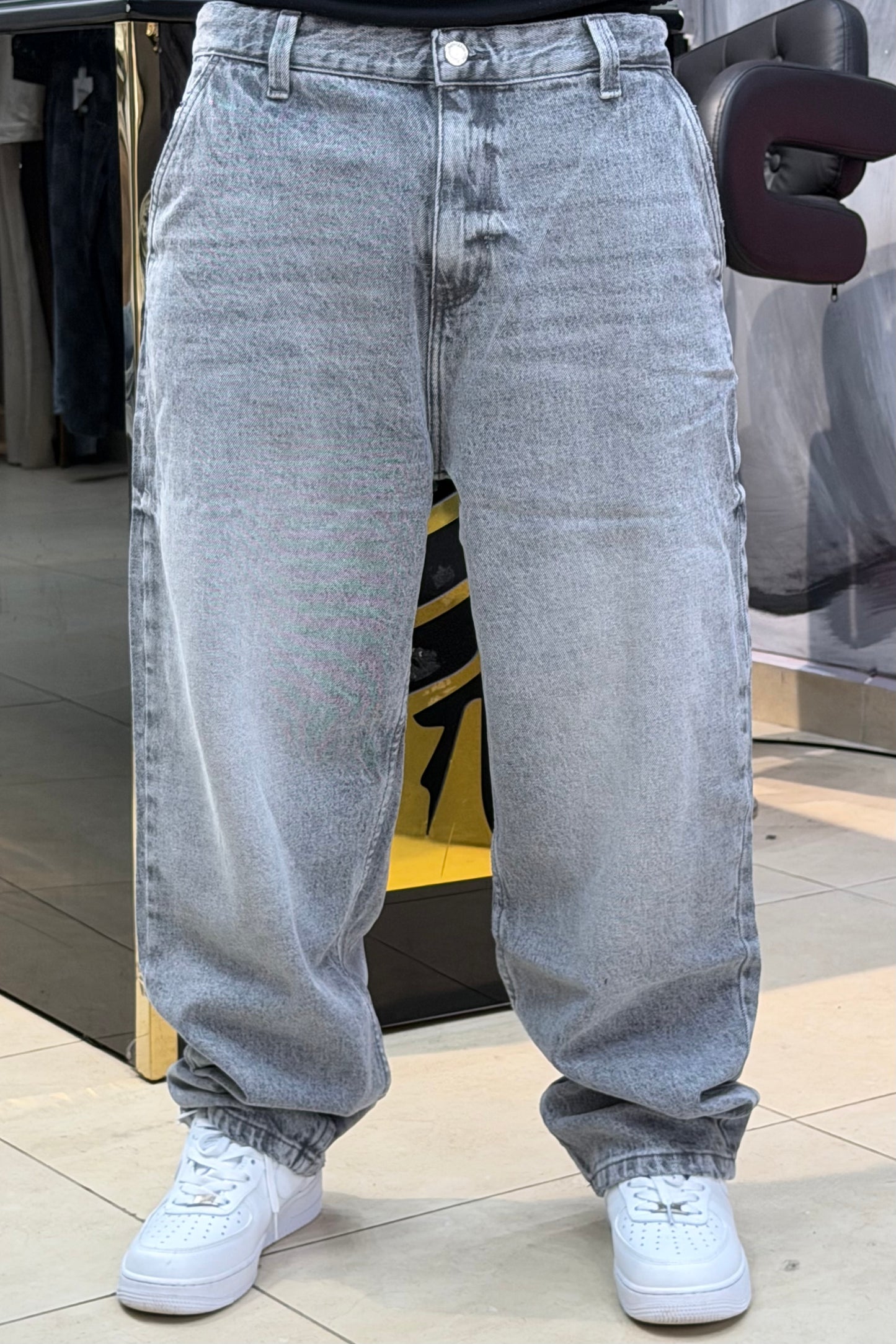 SKATER FIT JEANS GRIS BS
