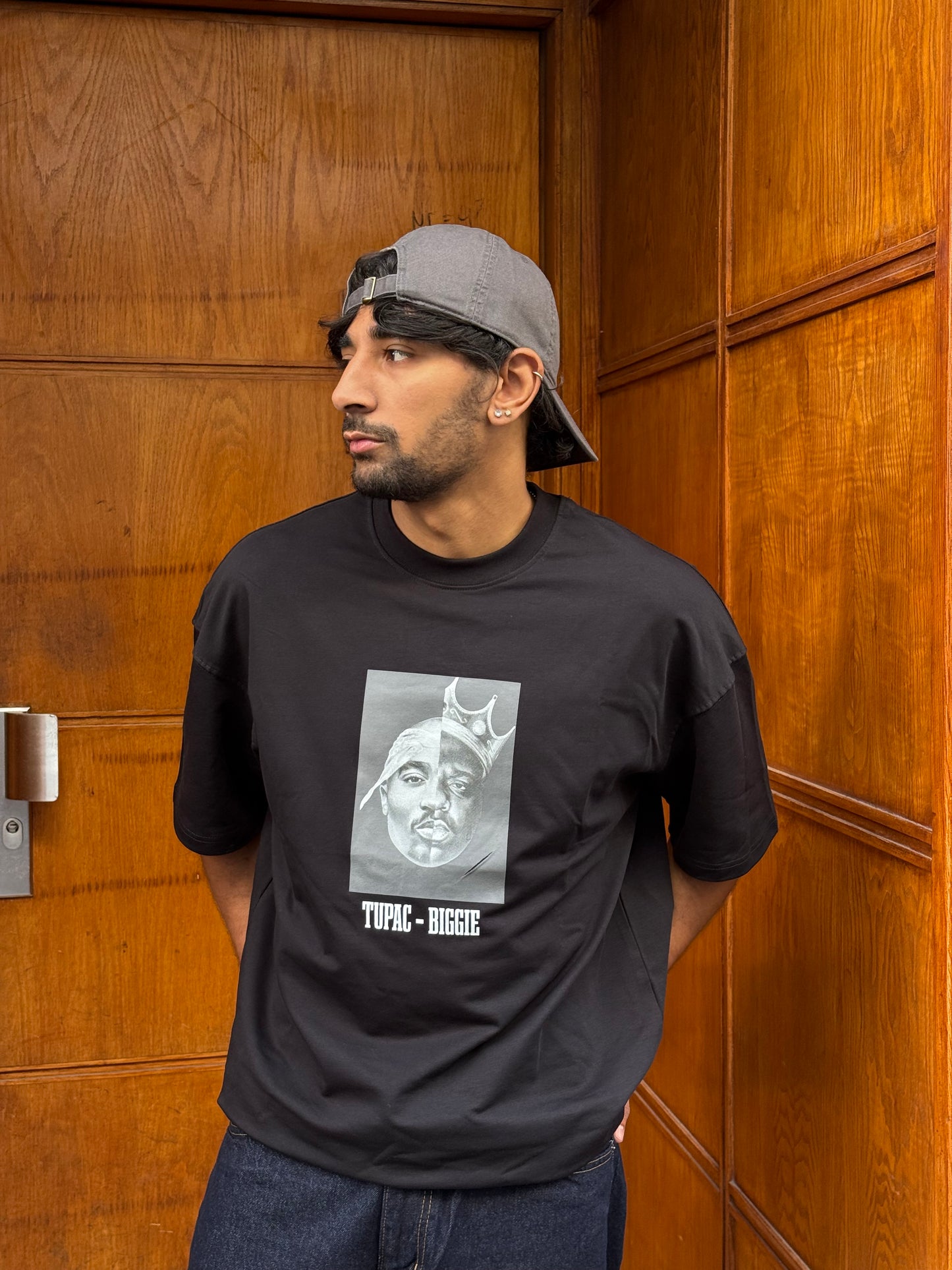 T-SHIRT TUPAC-BIGGIE BLACK ESCO