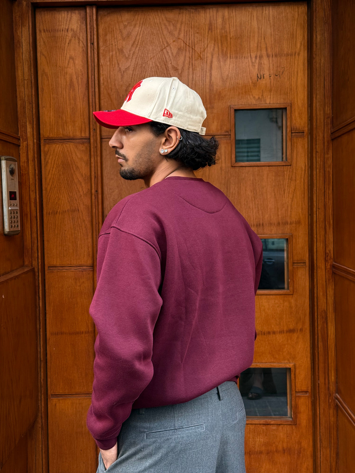 SWEATSHIRT BASIC JL BURGUNDY