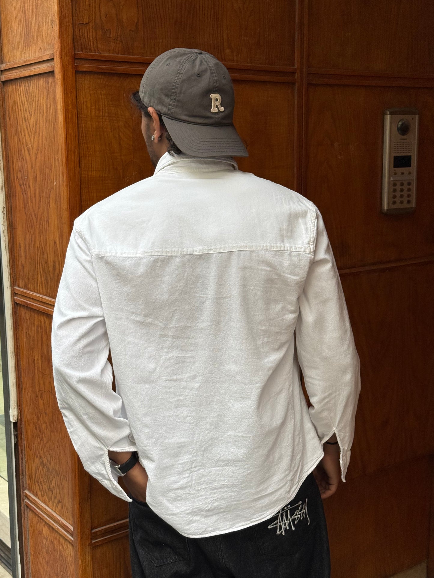 CHEMISE LIN J&J WHITE Y144
