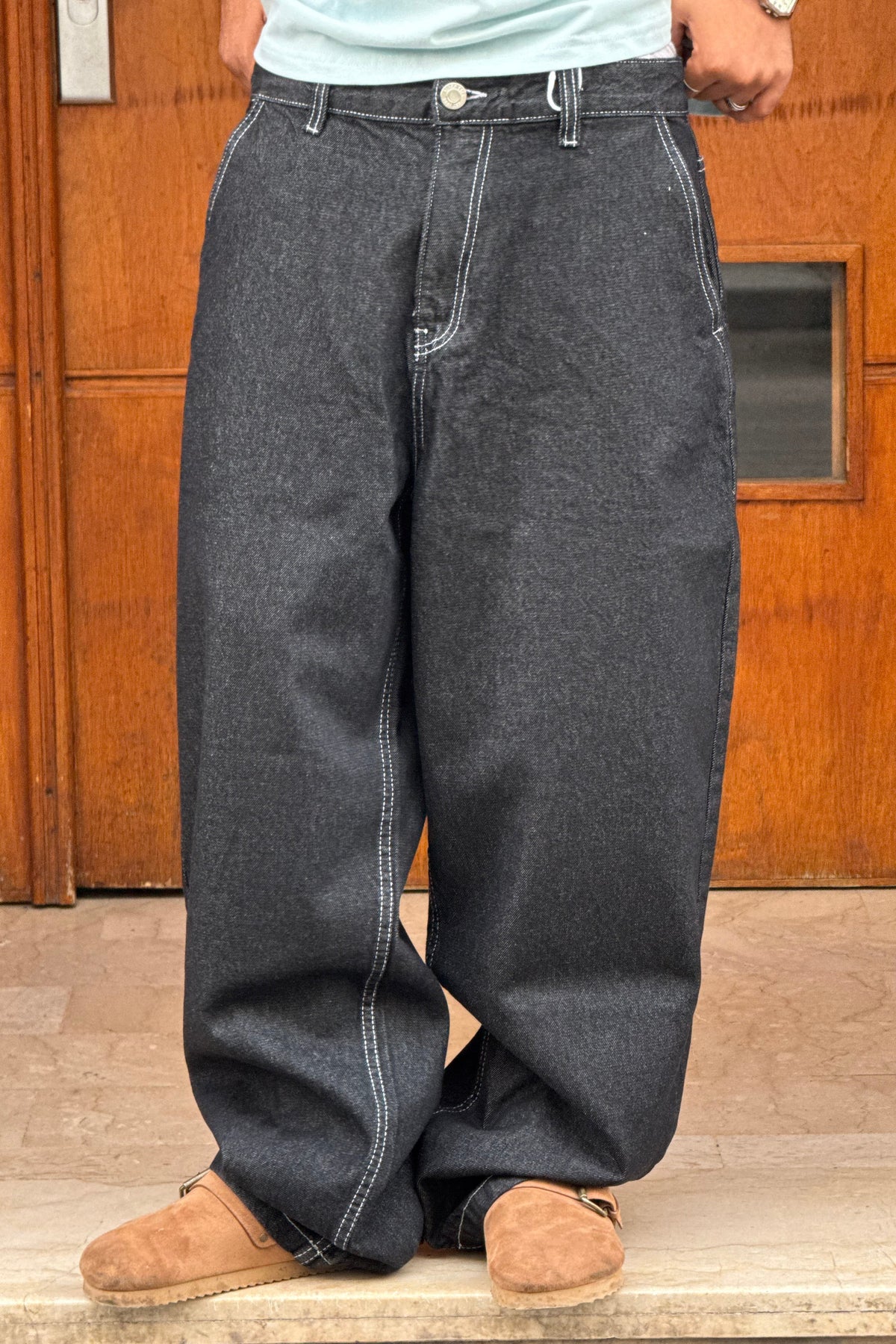 SUPPER BAGGY JEANS (NOIR BRUT)