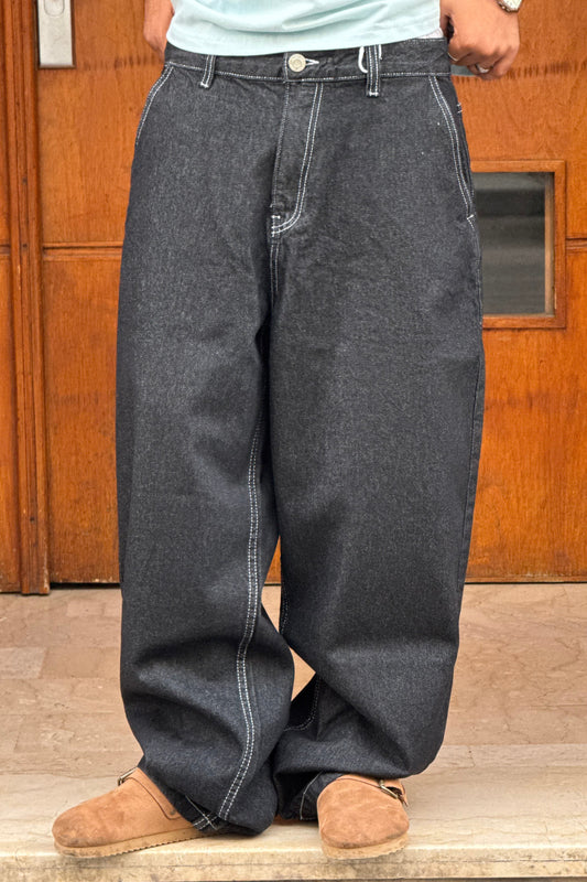 SUPPER BAGGY JEANS (NOIR BRUT)