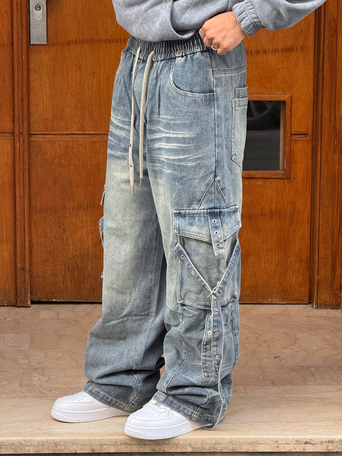 CARGO JEANS LASER DIRTY CN