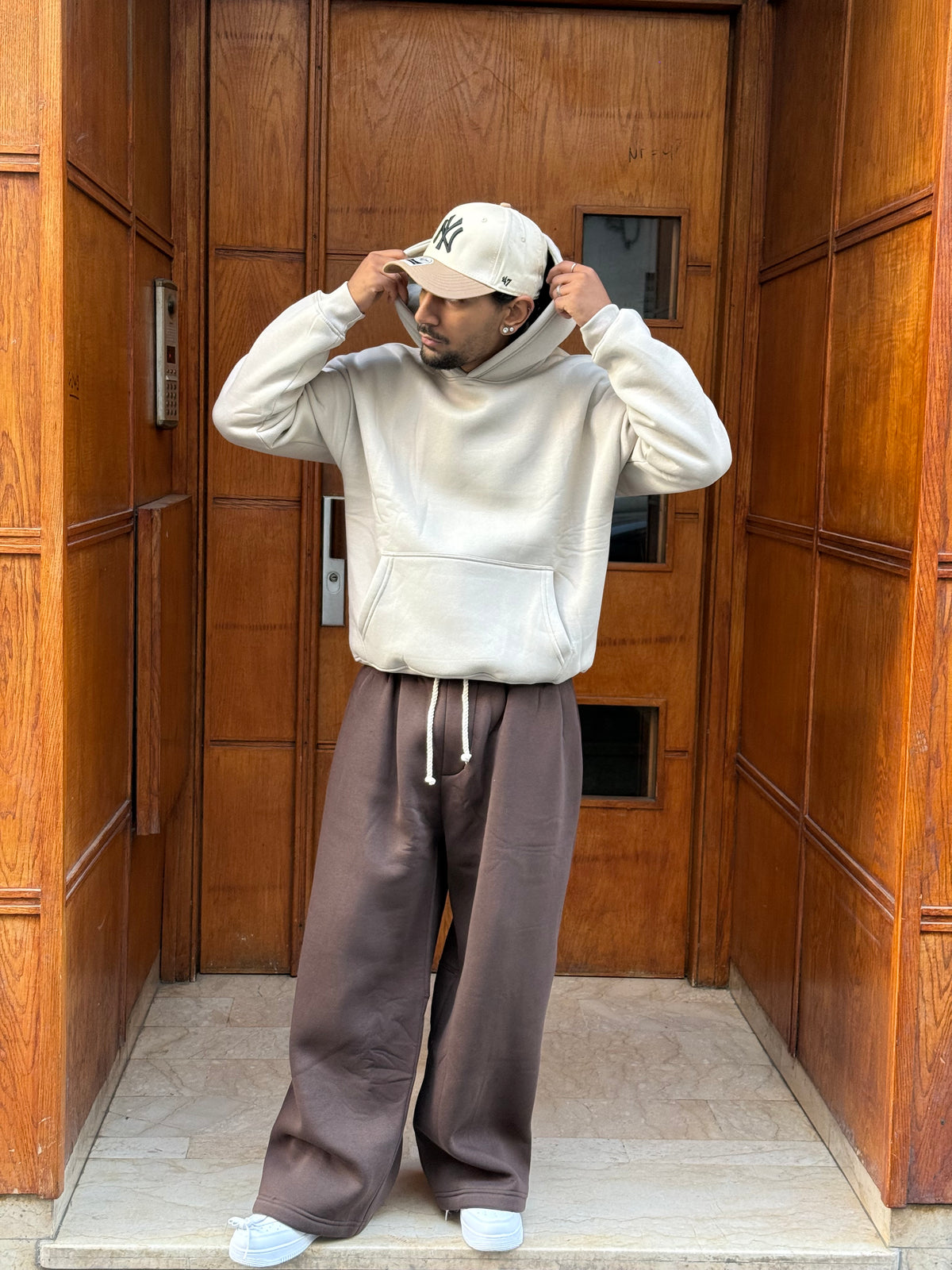 HOODIES BASIC BEIGE OVX