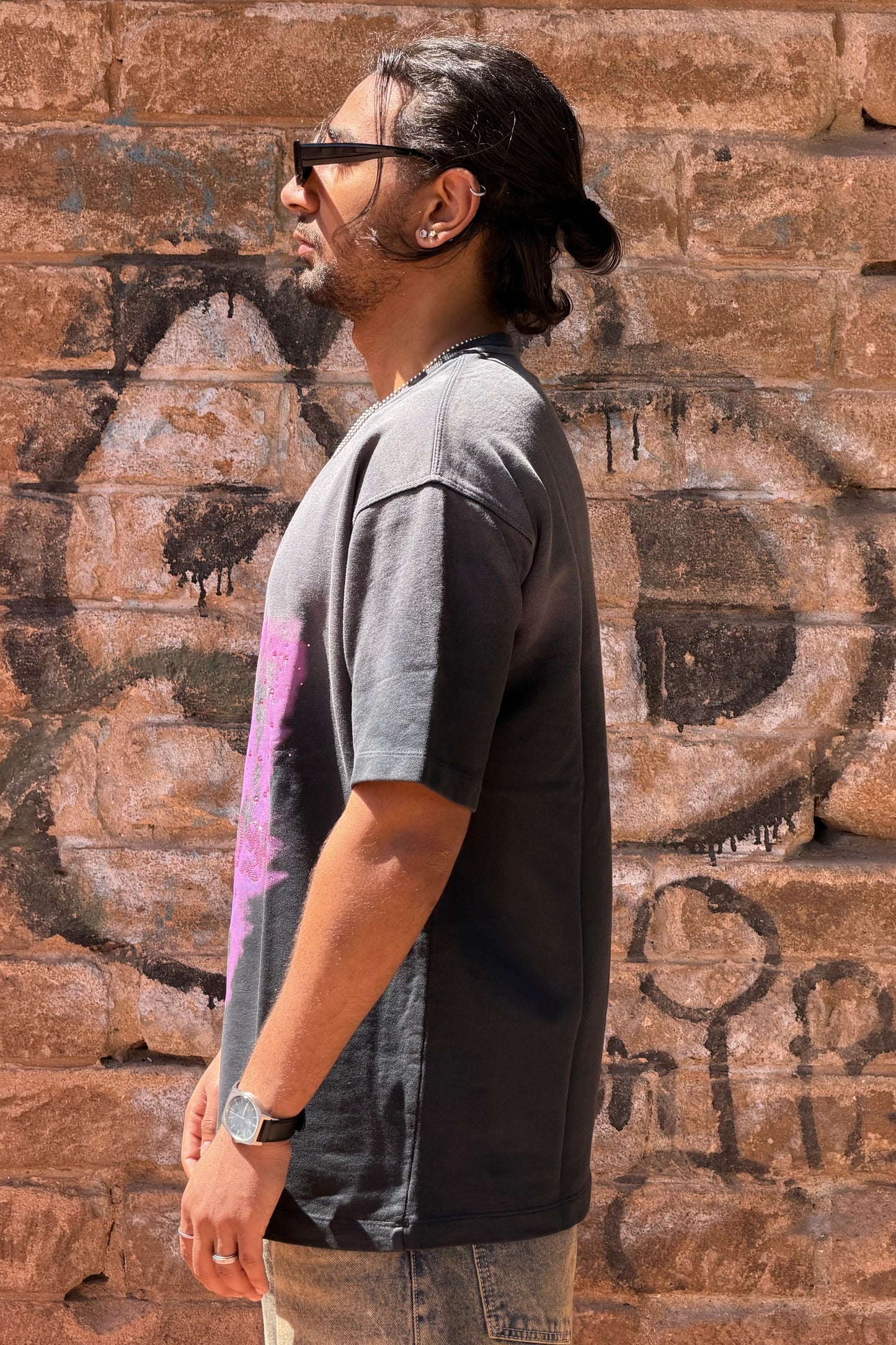 T-SHIRT WASHED DRAGON BLACK