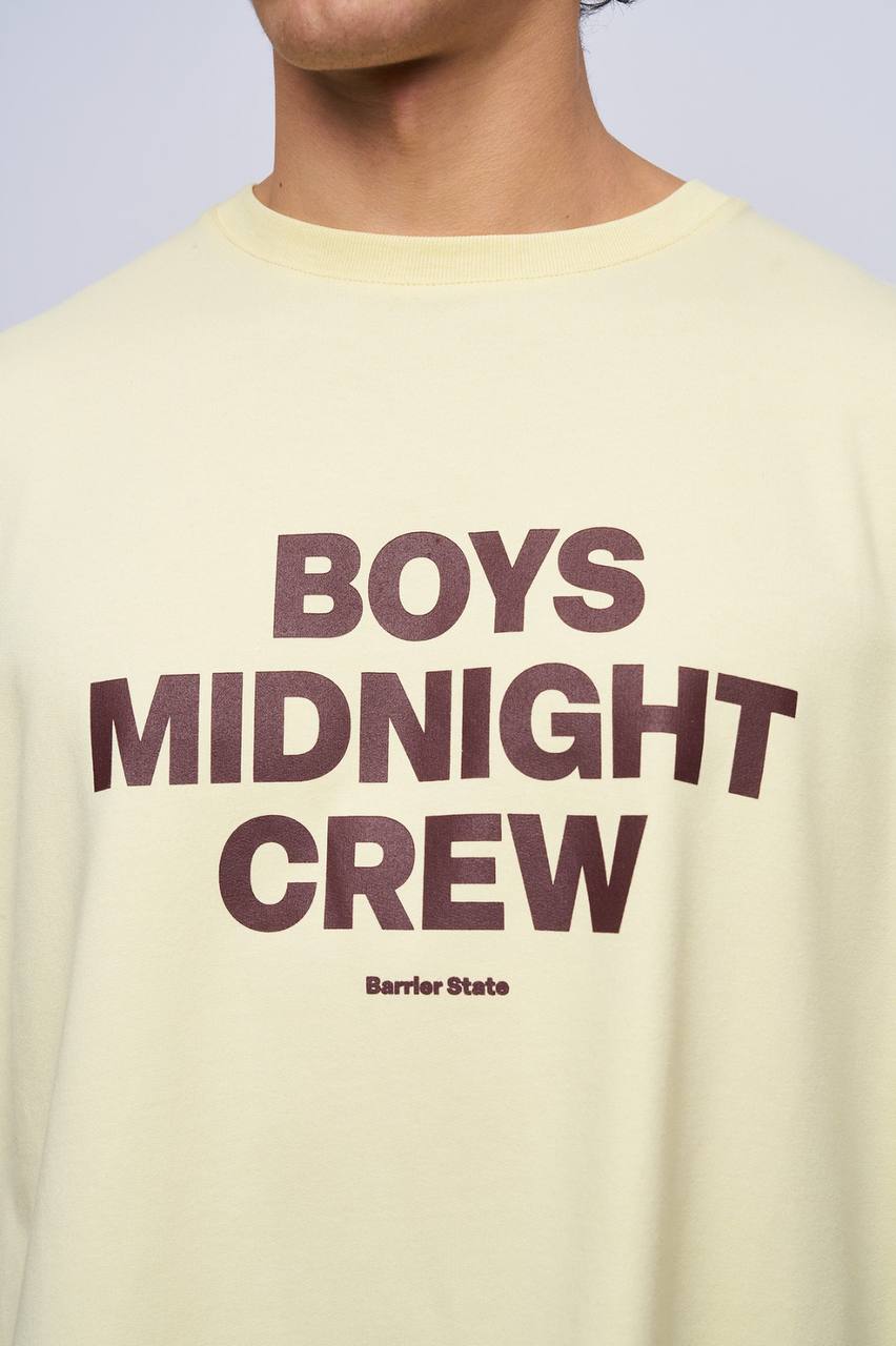 T-SHIRT CROPPED BOYS MINIGHT YELLOW BR 20-217