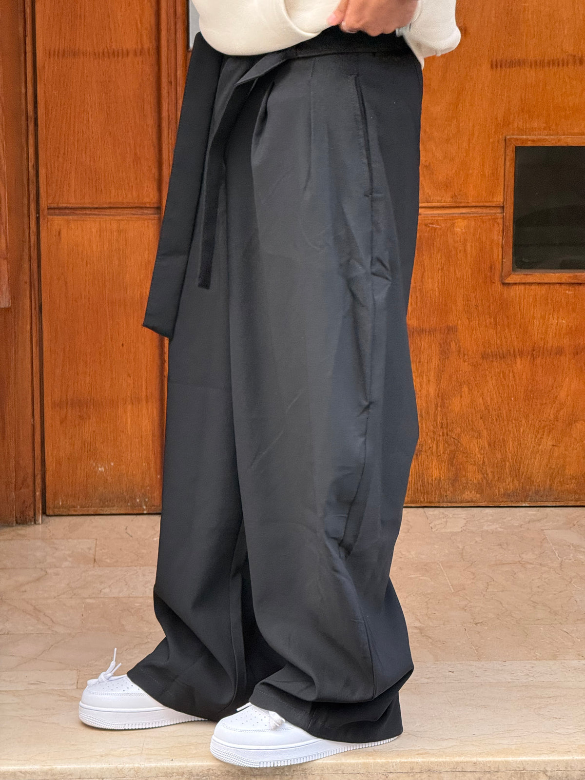 TROUSER PANTS OVERSIZE (BLACK) V80-38