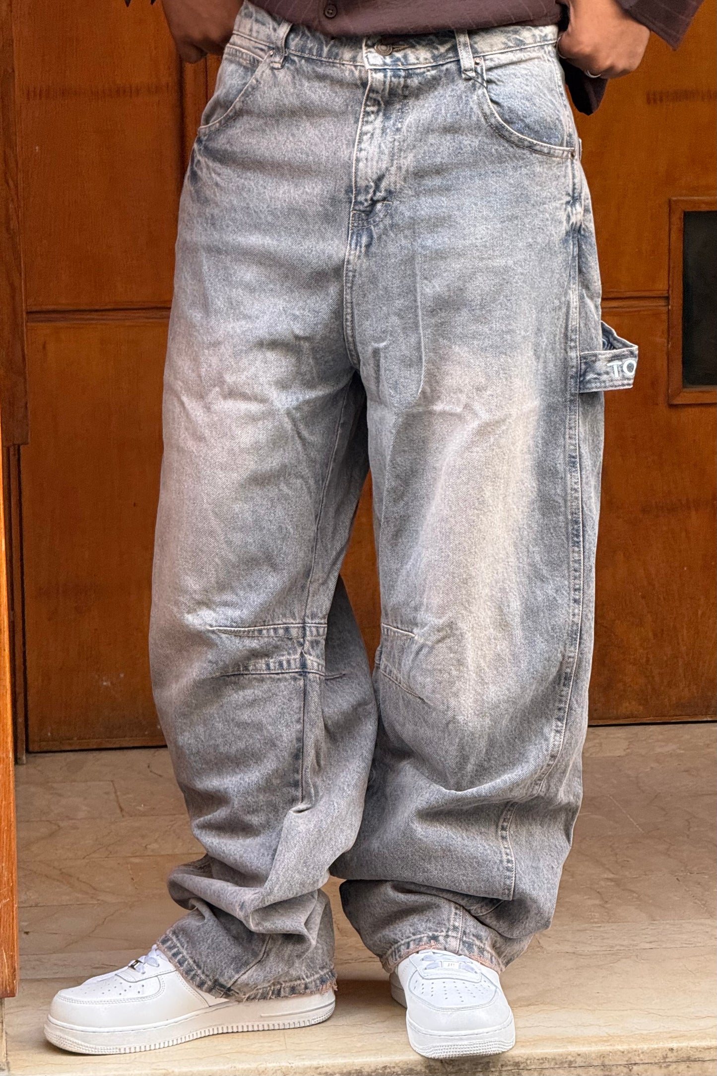 BAGGY JEANS STWD DIRTY (BROWN)