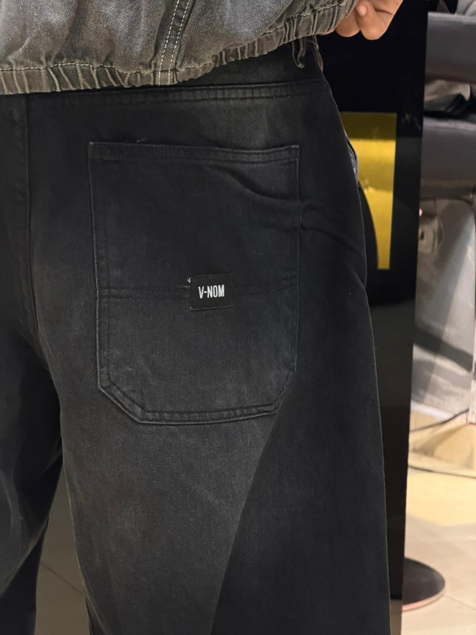 BALLOON FIT JEANS NOIR