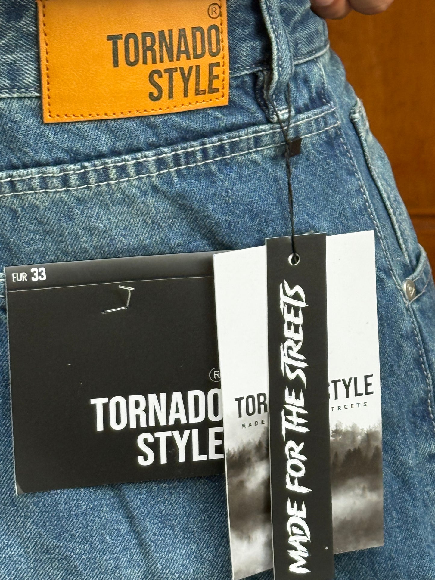 SUPPER BAGGY JEANS TORNADO STYLE (BLEU DIRTY)