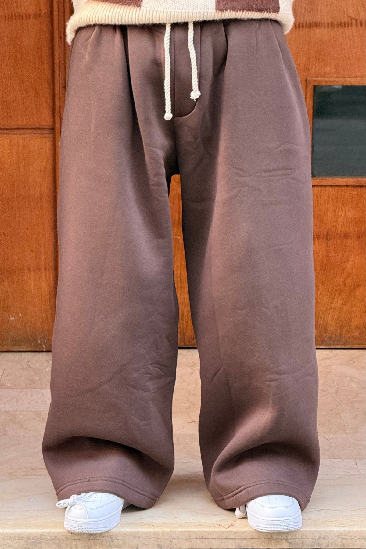 SUPPER BAGGY SWEATPANTS BROWN OVX