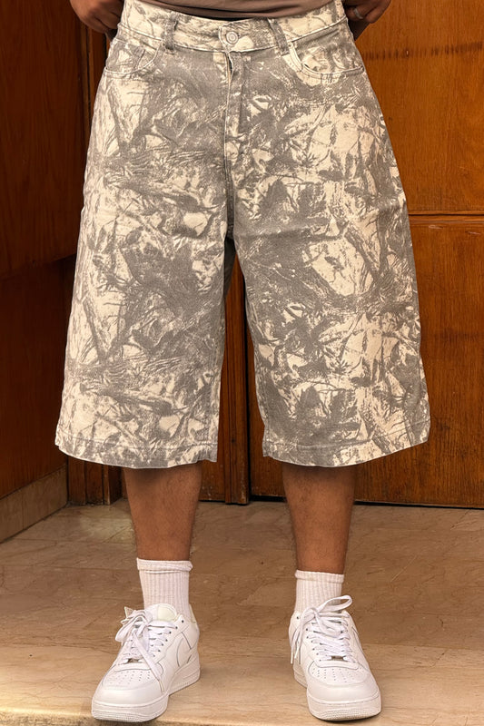 BAGGY JORTS IMPRIME FLOWERS