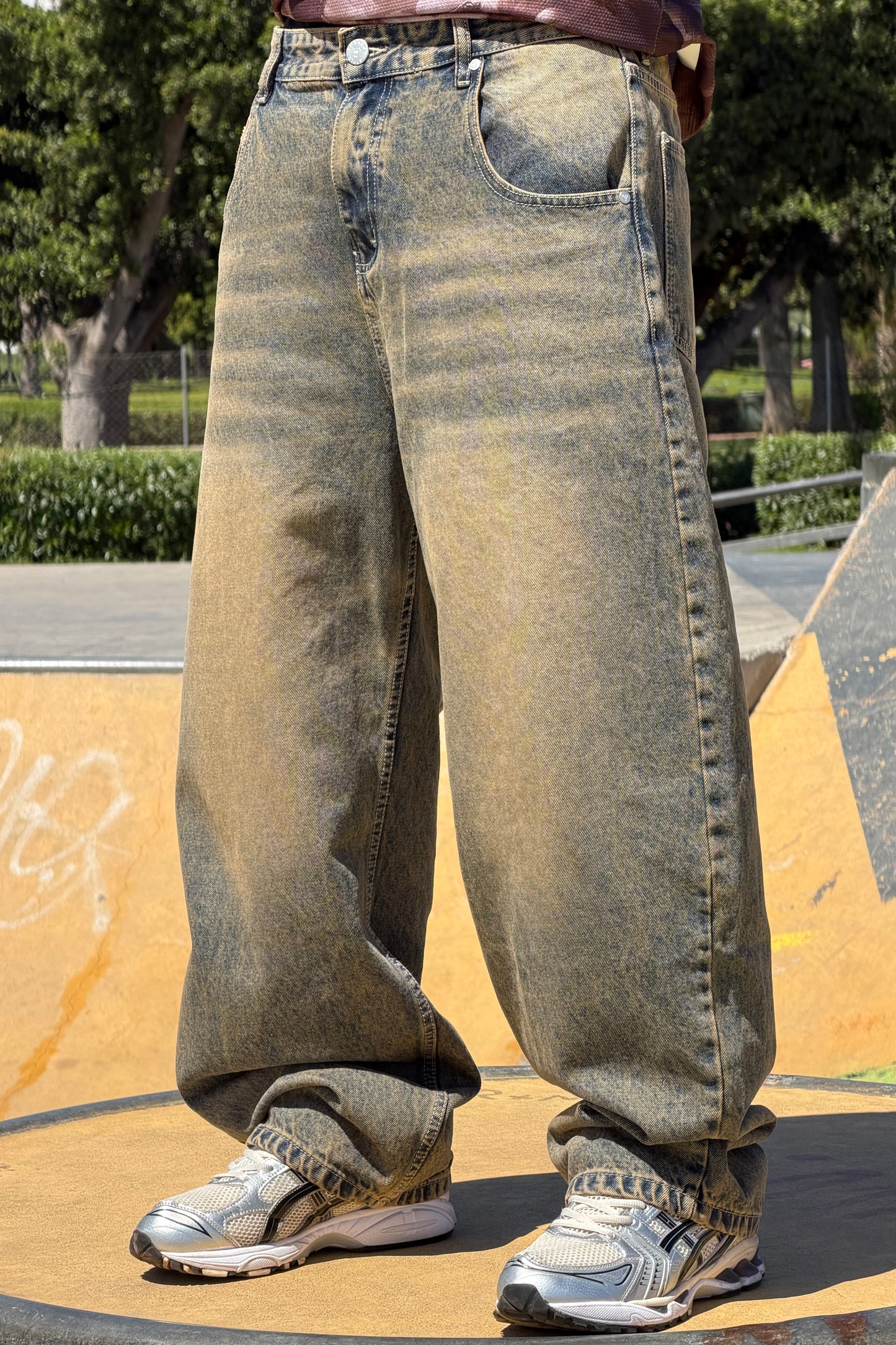 SUPPER BAGGY JEANS TORNADO STYLE DIRTY BROWN