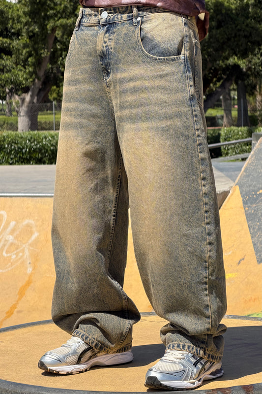SUPPER BAGGY JEANS TORNADO STYLE DIRTY BROWN