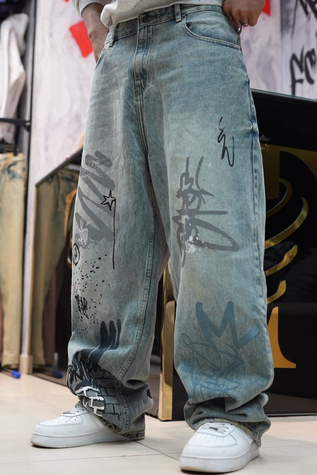 BAGGY JEANS GRAFFITI V2 DIRTY