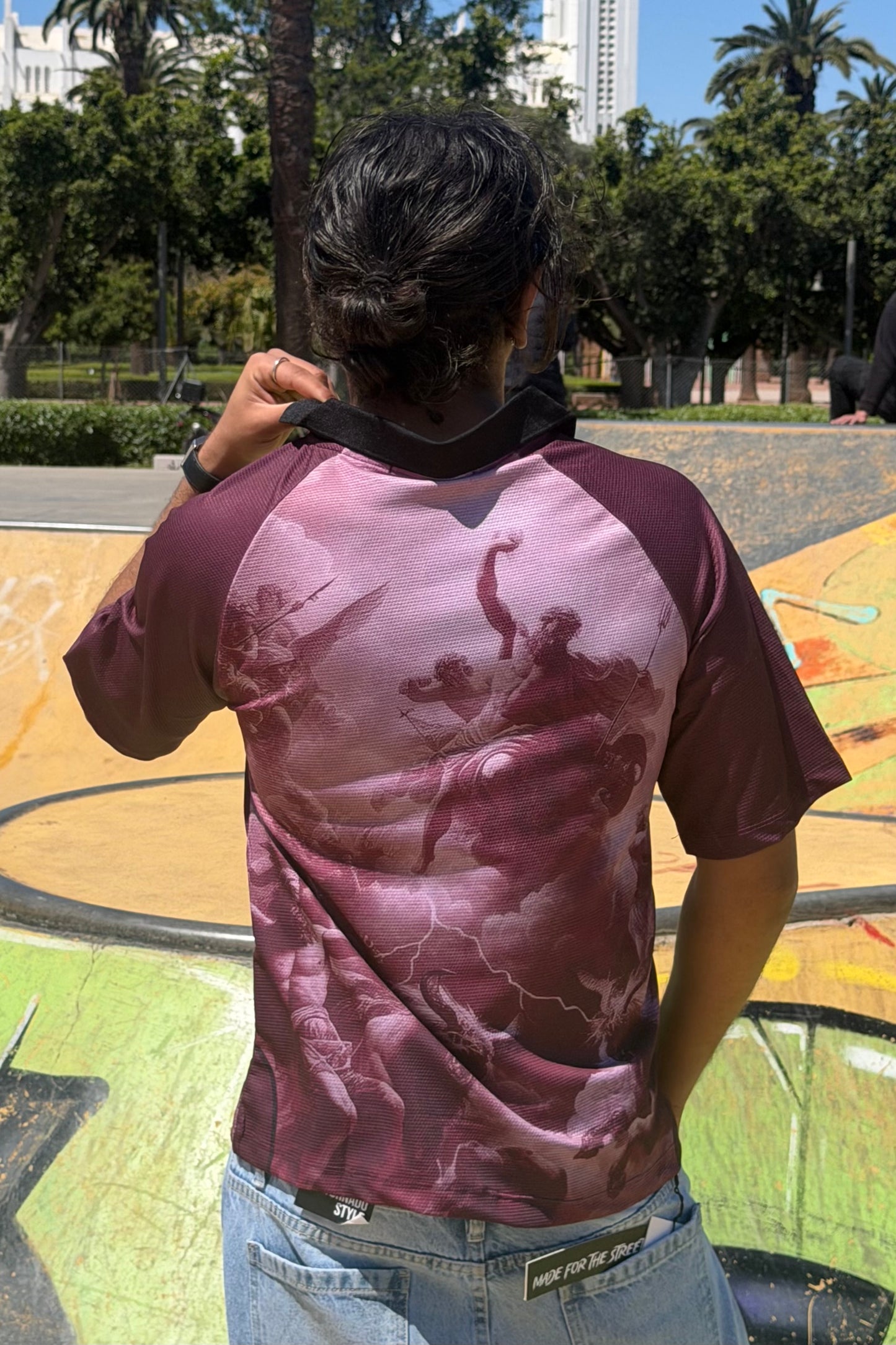 AMERICAN T-SHIRT OFF BURGUNDY 8895