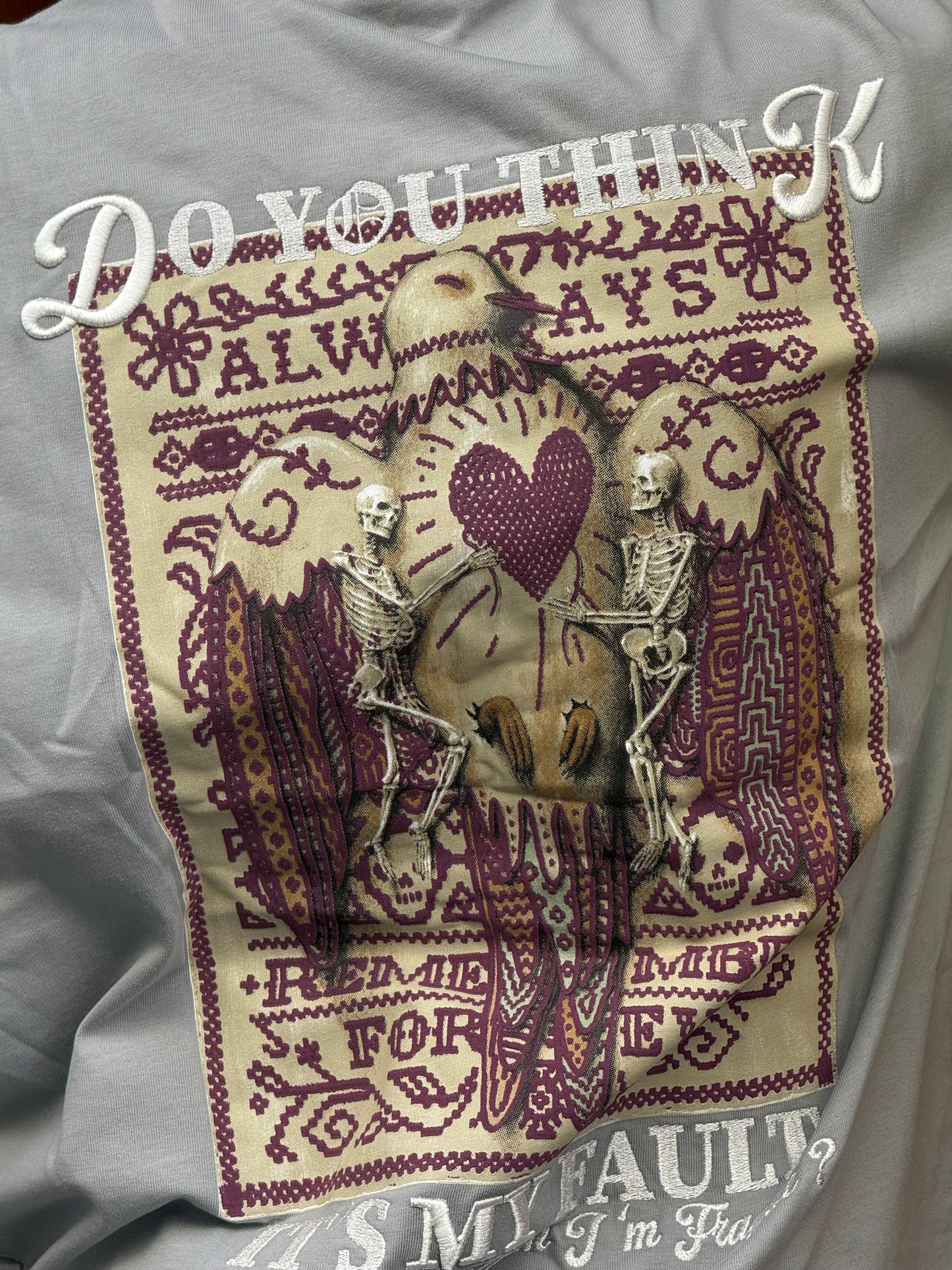 T-SHIRT DO YOU THINK GREY 261044