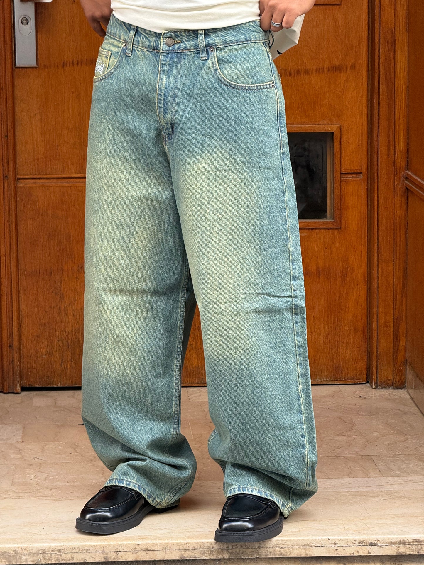 SUPPER BAGGY STUSSY DIRTY GREEN