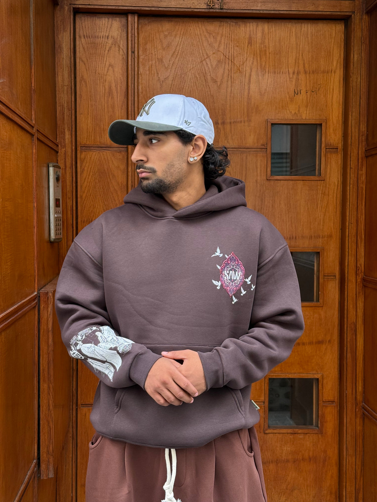 HOODIES SW BROWN 5285