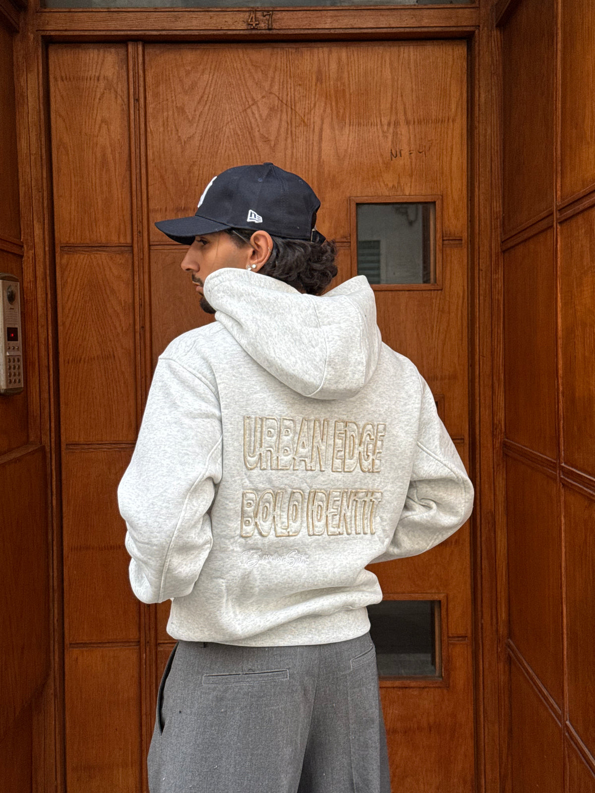 HOODIES ZIP BARRIER STATE GREY BL