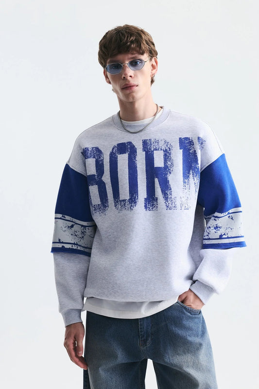 SWEATSHIRT BORN GREY VM V70-237