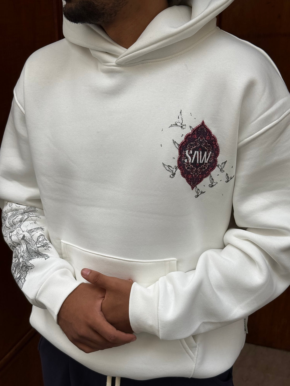 HOODIES SW WHITE 5285