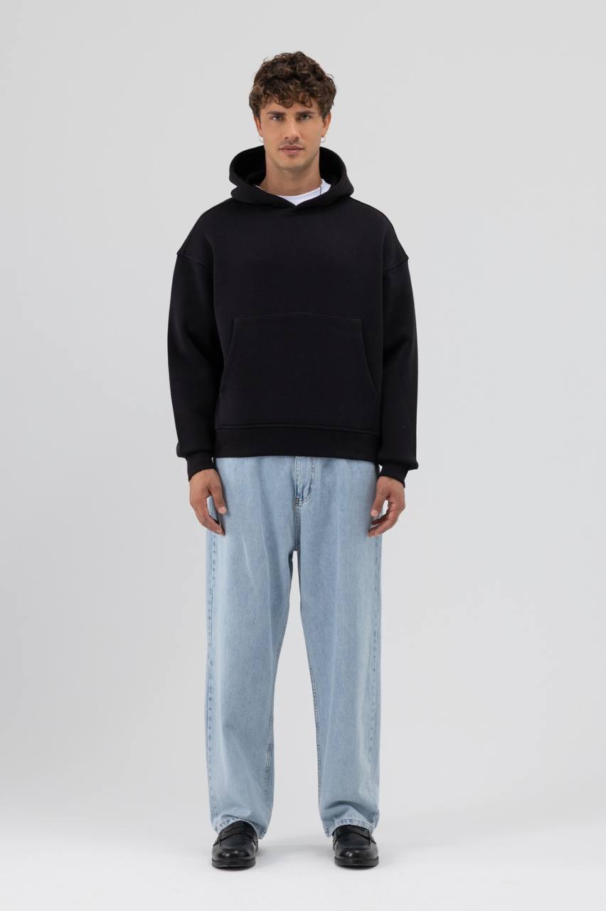 HOODIES BASIC ANT BLACK 9435