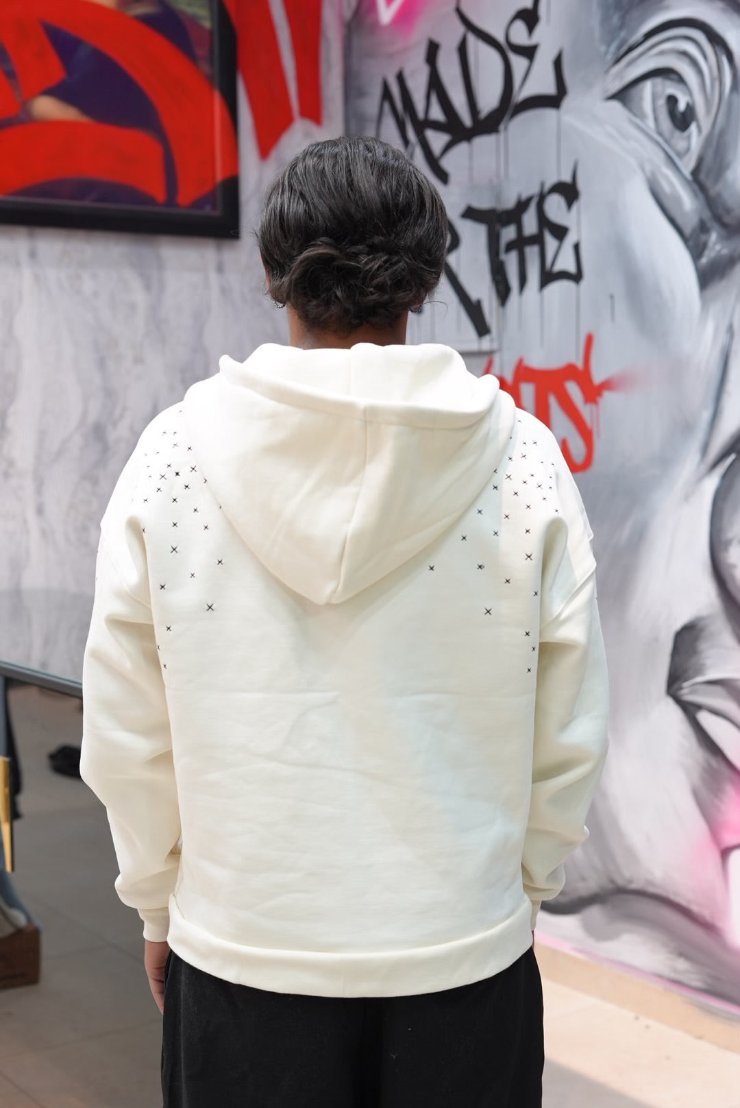 HOODIES STARS WHITE RT 2709