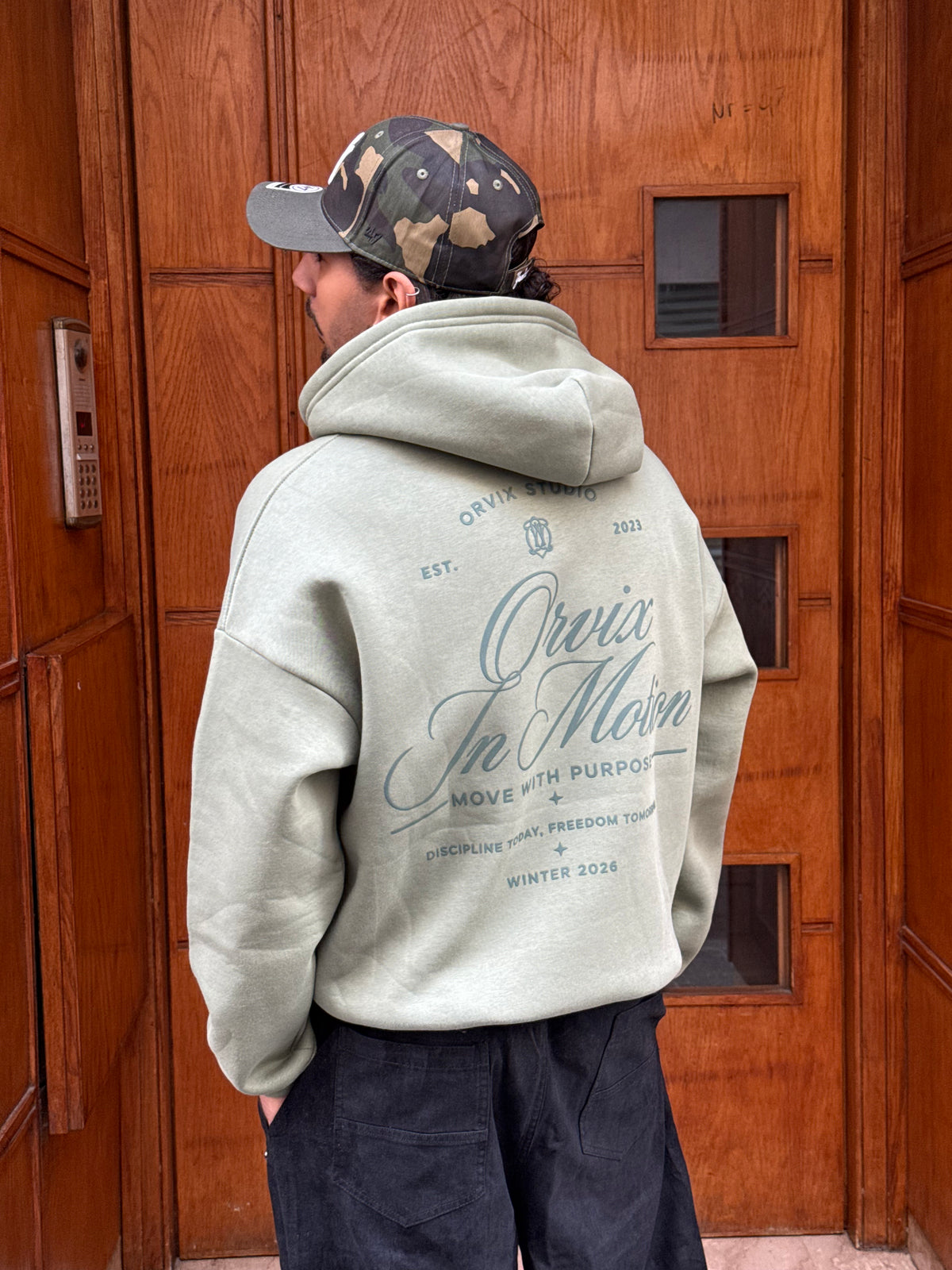 HOODIES ORVIX IN MOTION GREEN OVX