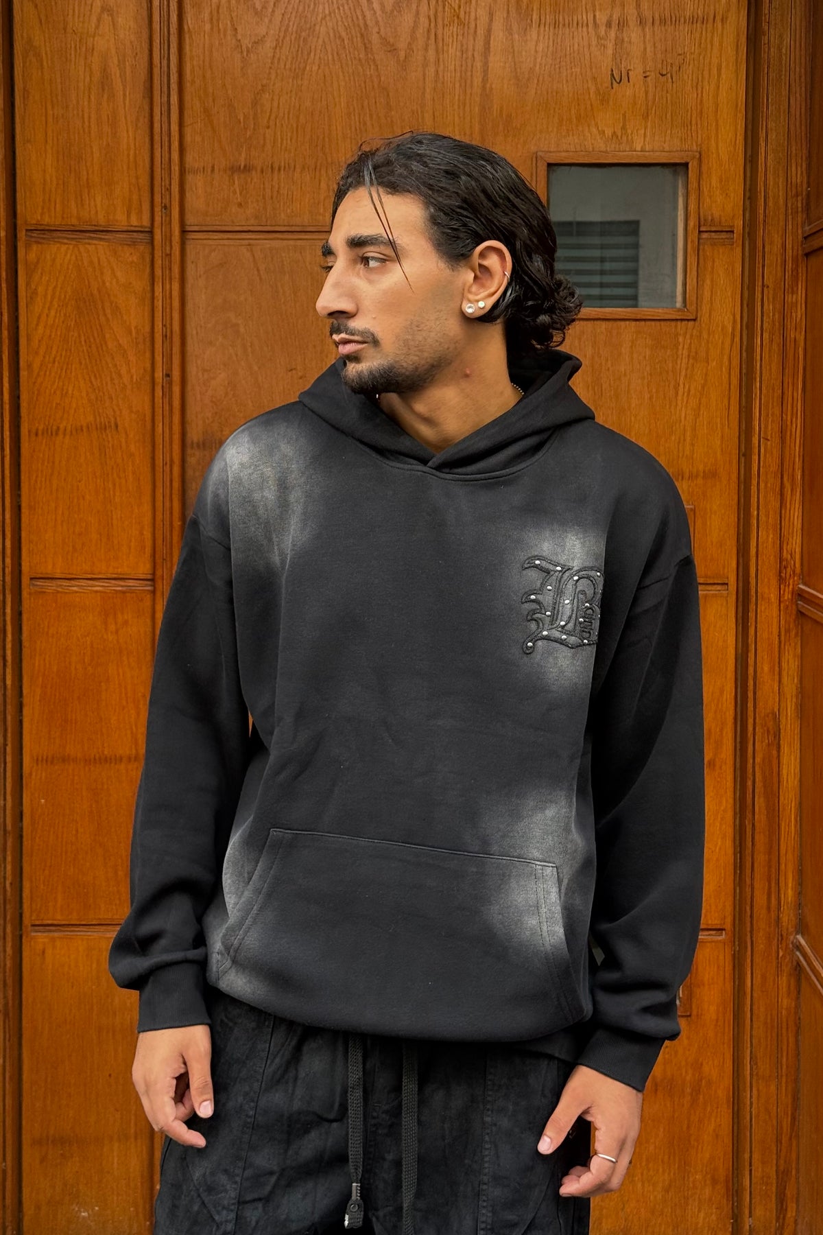 HOODIES B BLACK CN