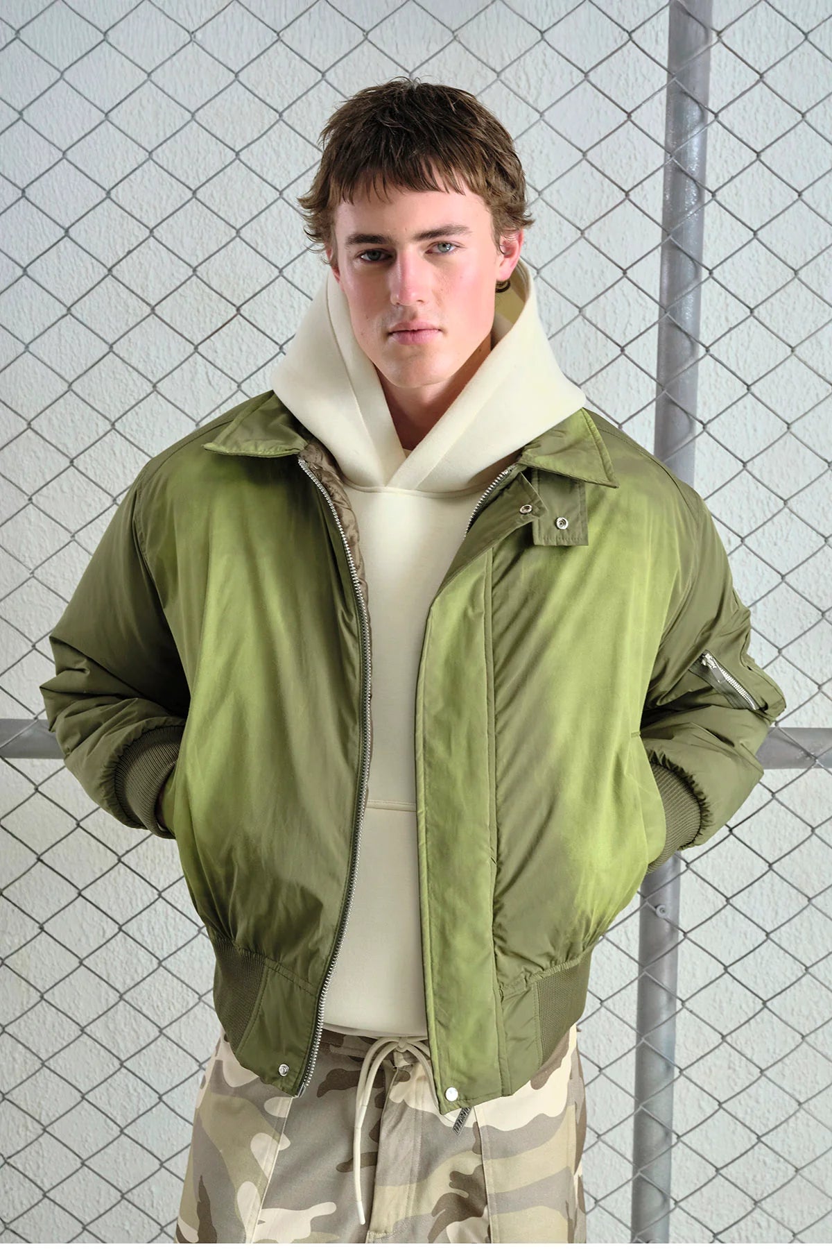 JACKET WASHED GREEN GST 5758