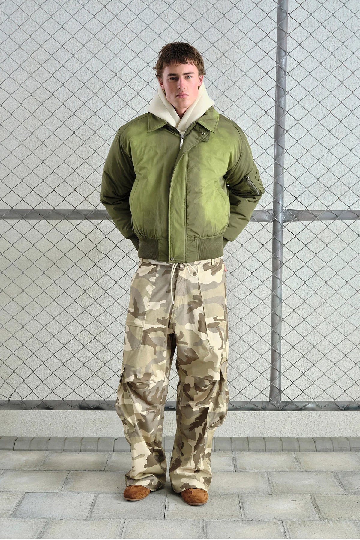 JACKET WASHED GREEN GST 5758