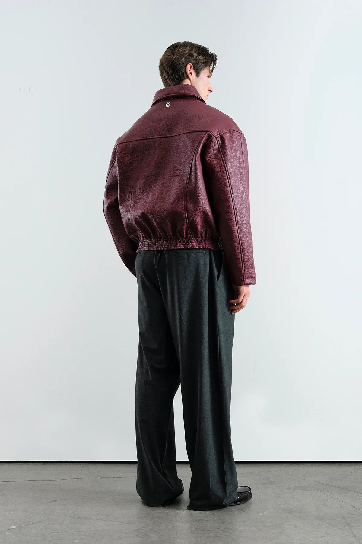 JACKET FAUX LEATHER RED 5761