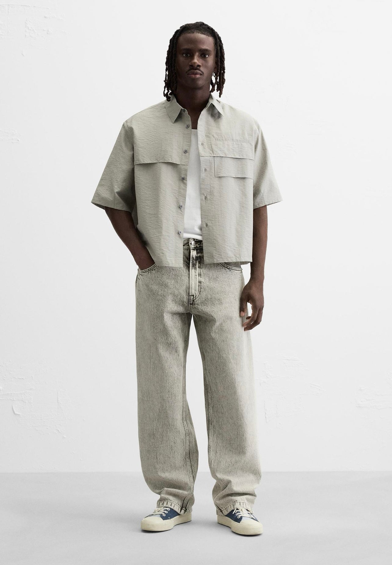 CREASED EFFECT SHIRT