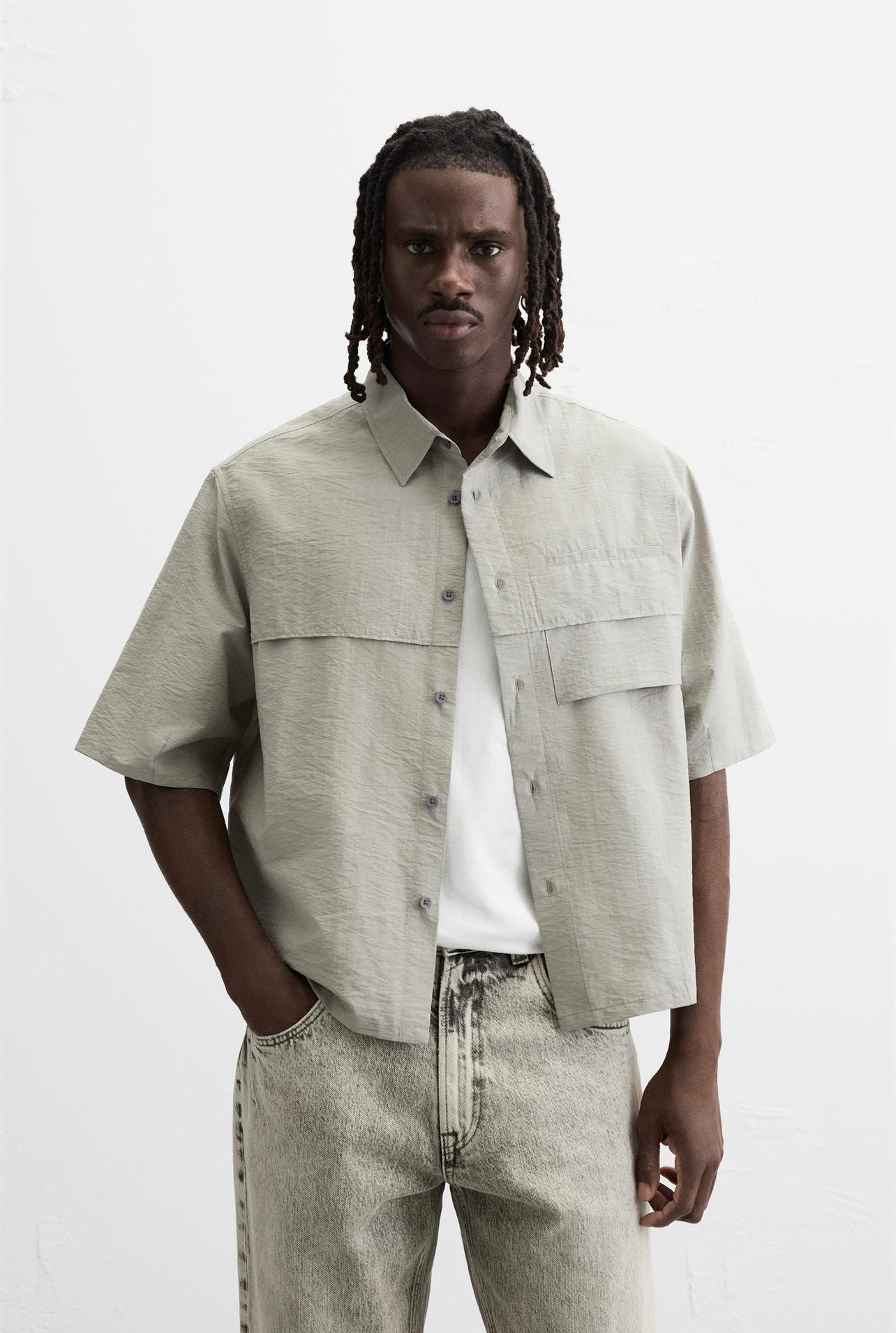 CREASED EFFECT SHIRT
