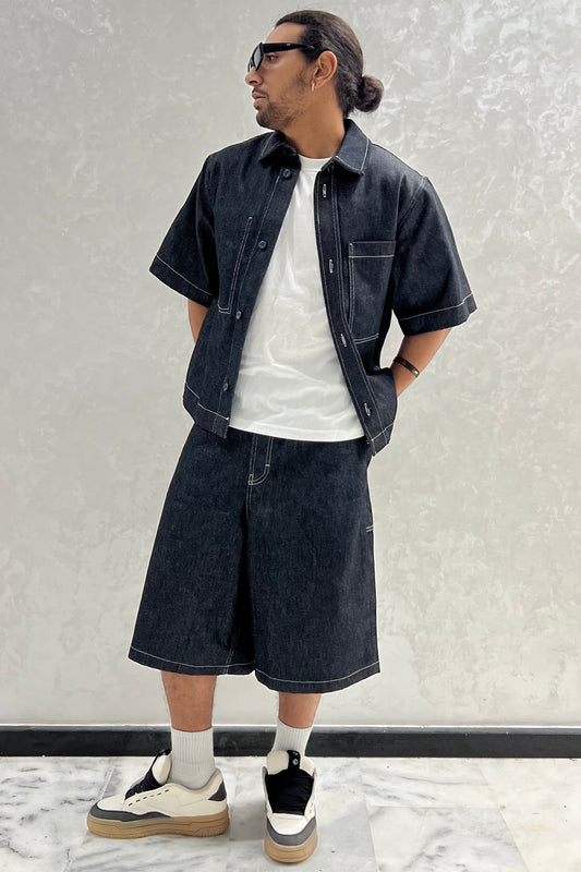 ENSEMBLE DENIM GRIS NOIR