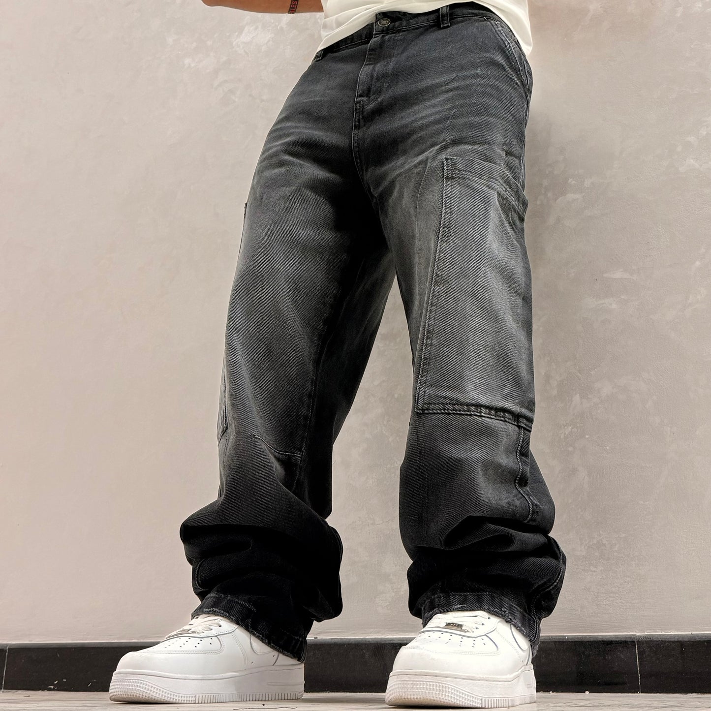CARGO JEANS SK GRIS NOIR