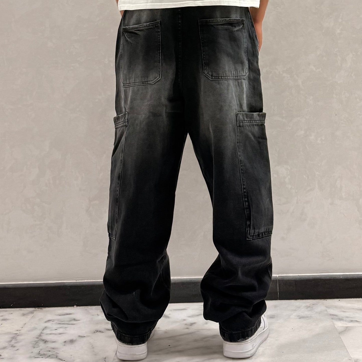 CARGO JEANS SK GRIS NOIR