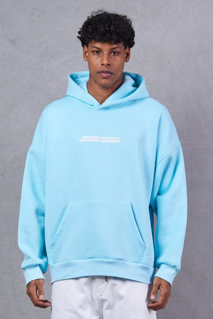 HOODIES TIME MOVES BLUE 2549