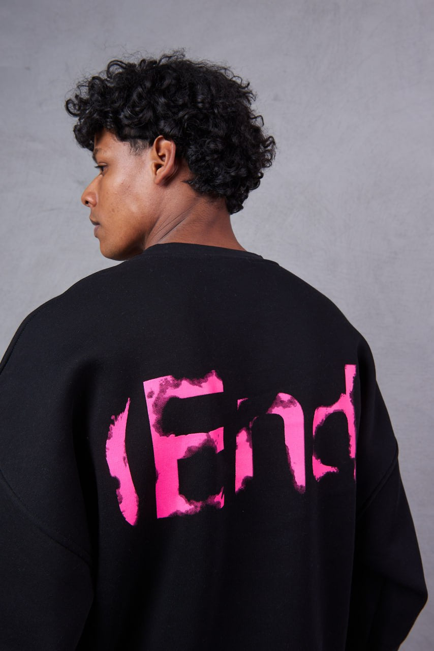 SWEATSHIRT END BLACK 2507