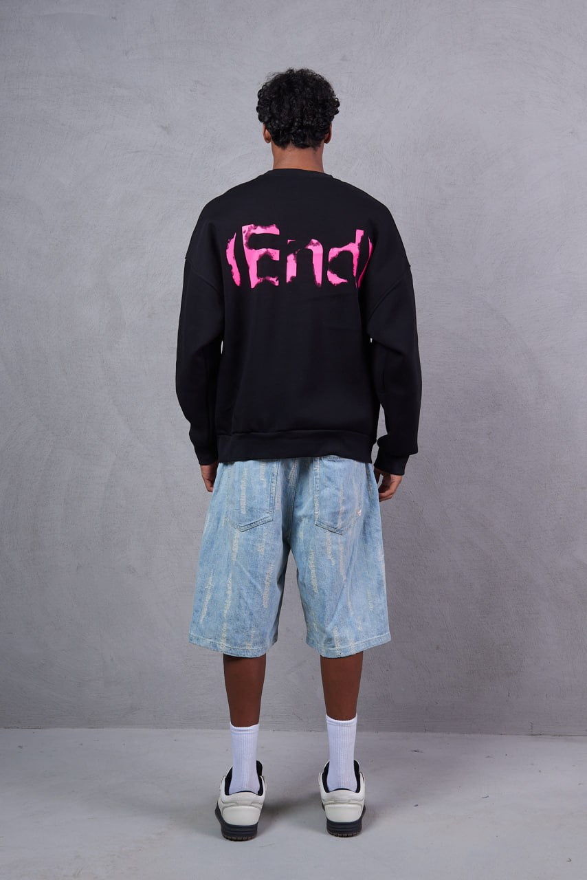 SWEATSHIRT END BLACK 2507
