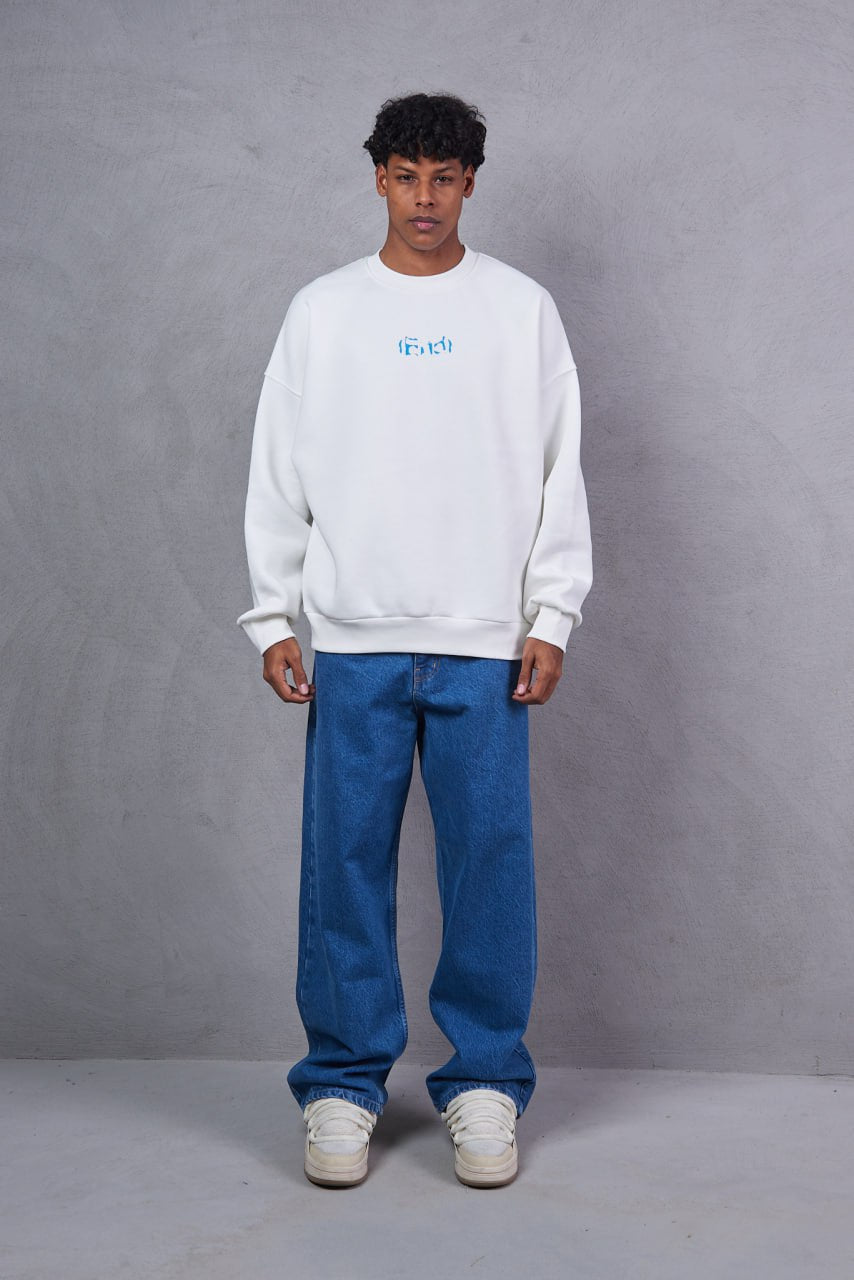 SWEATSHIRT END WHITE 2507