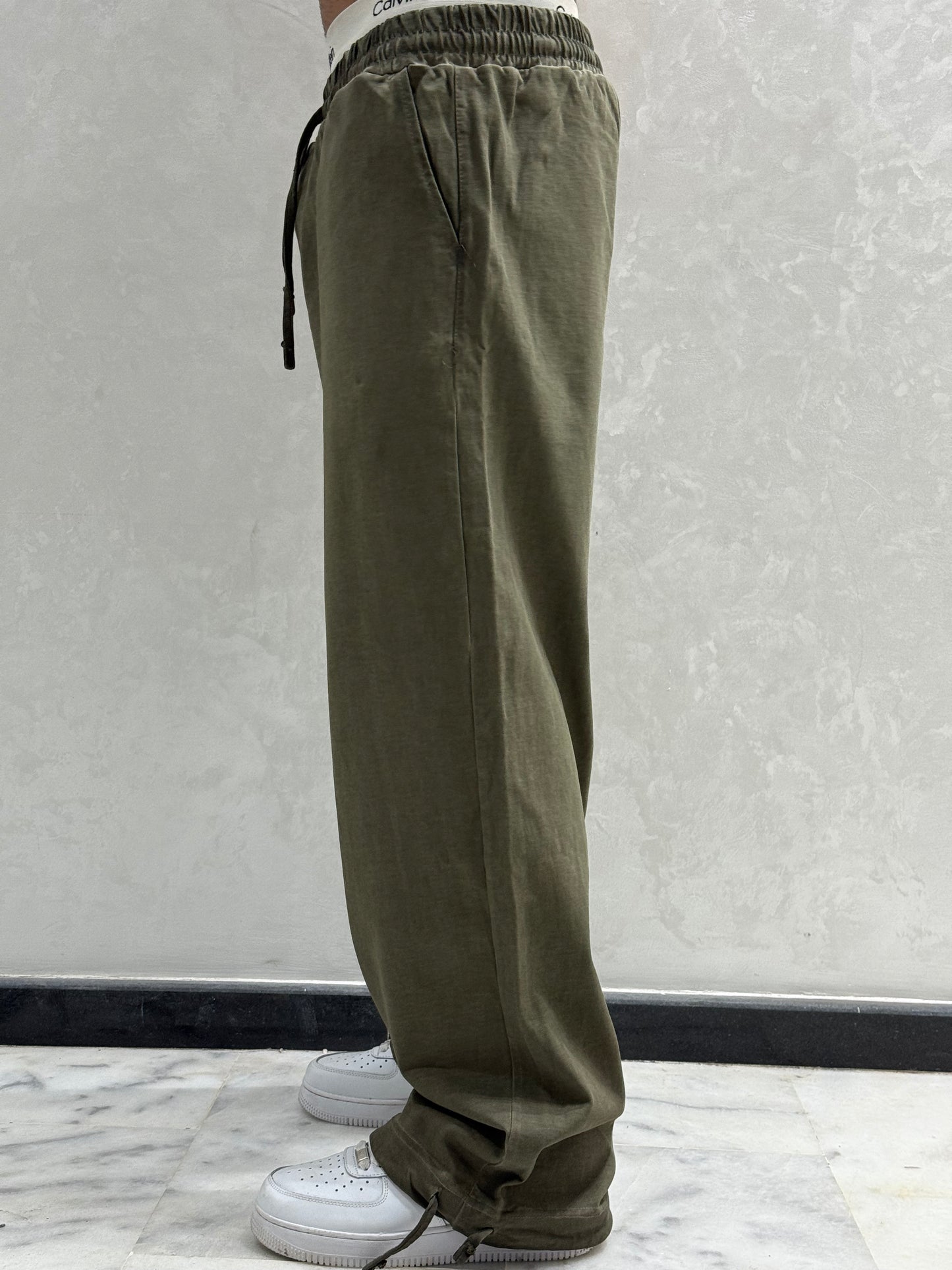 PANTALON WASHED OVERSIZE VERT