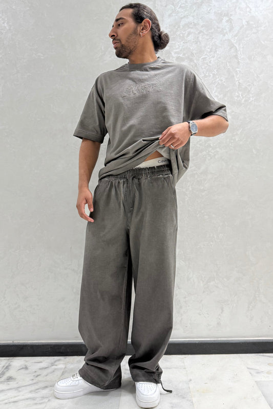 ENSEMBLE WASHED STAR GRIS NOIR