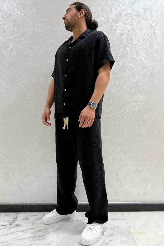 ENSEMBLE AVEC CHEMISE PAMUK VM NOIR