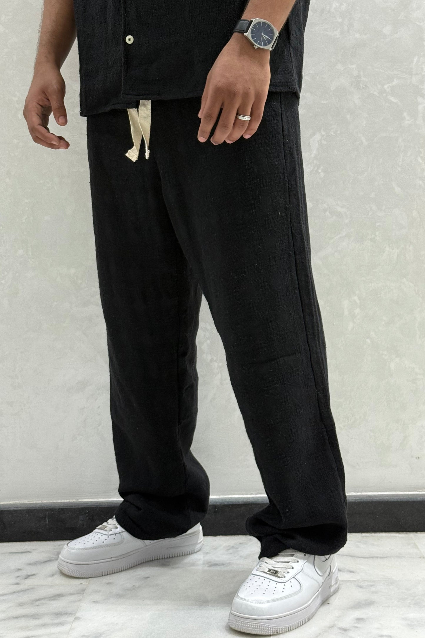 ENSEMBLE AVEC CHEMISE PAMUK VM NOIR