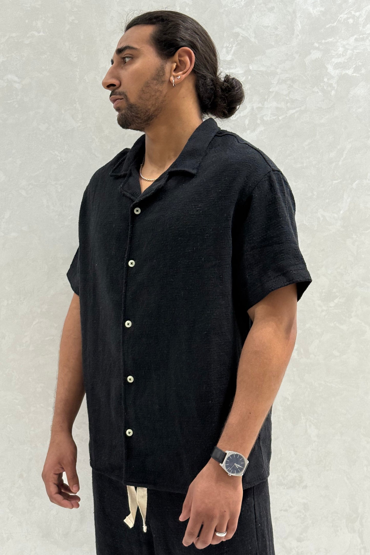 ENSEMBLE AVEC CHEMISE PAMUK VM NOIR